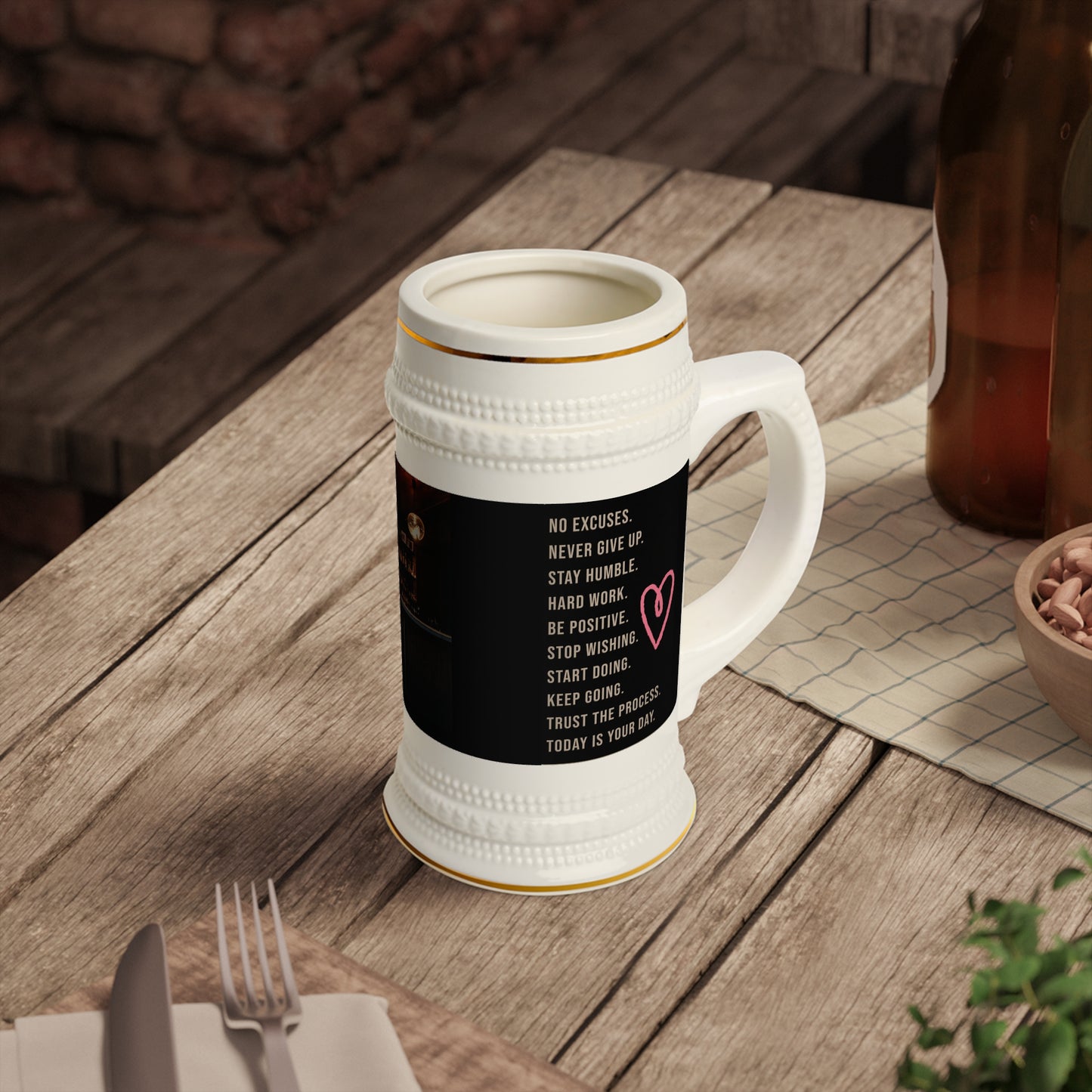 Personalized Beer Stein Mug for Home Bar Lovers, Custom Drinkware, Gift for Him, Unique Beer Mug, Barware Accessories, Father’s Day Gift