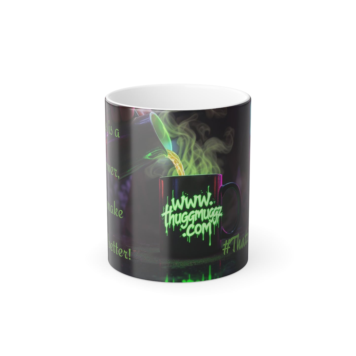 Venomizm Neon Vibe, Fun Gift for Coffee Lovers, Unique Office Decor, Holiday Present Idea,