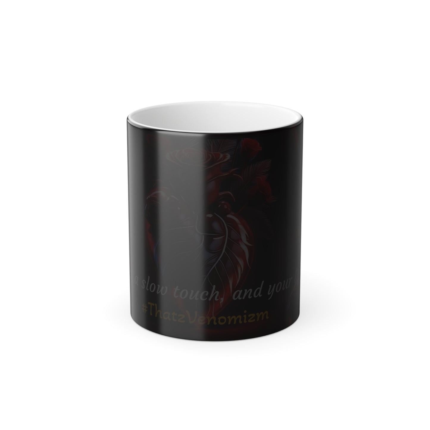 Color Morphing Mug - Morphing Rose of Hearts Mugg, Perfect Gift for Romantic Occasions, Unique Wedding Favor