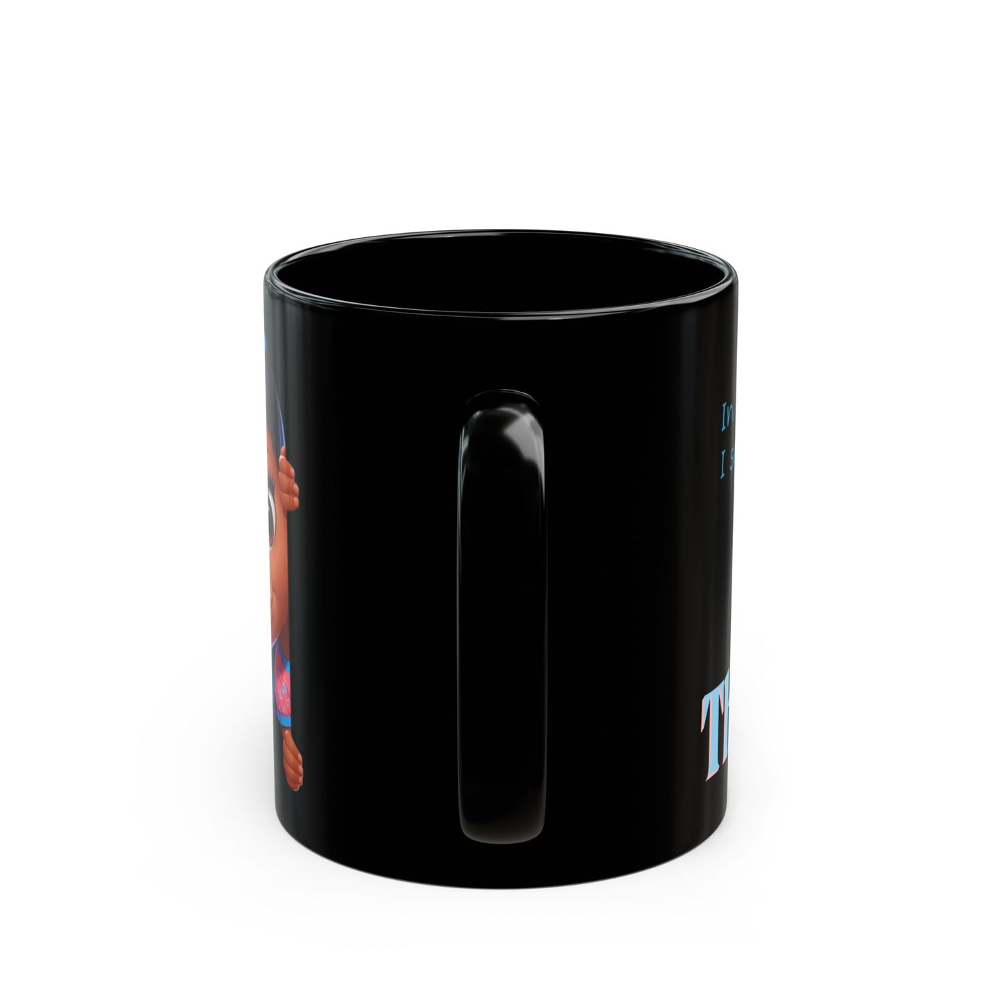 Cute Girl Black Mug - 11oz & 15oz | Perfect Gift for Kids & Collectors