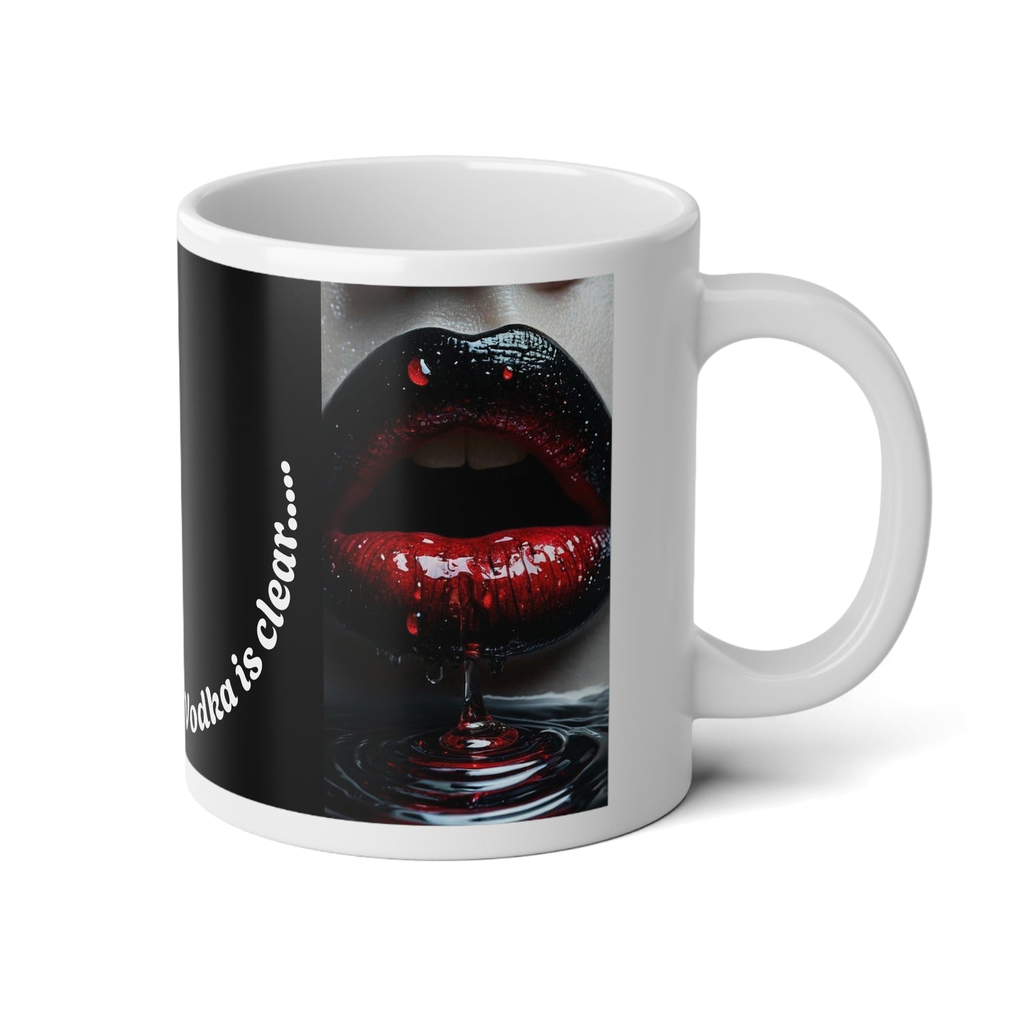 Lipzz - Roses are Red but Vodka is Clear, Coffee Cup, Gift for Friends, Humor Mug, Birthday Present, Kitchen Decor
