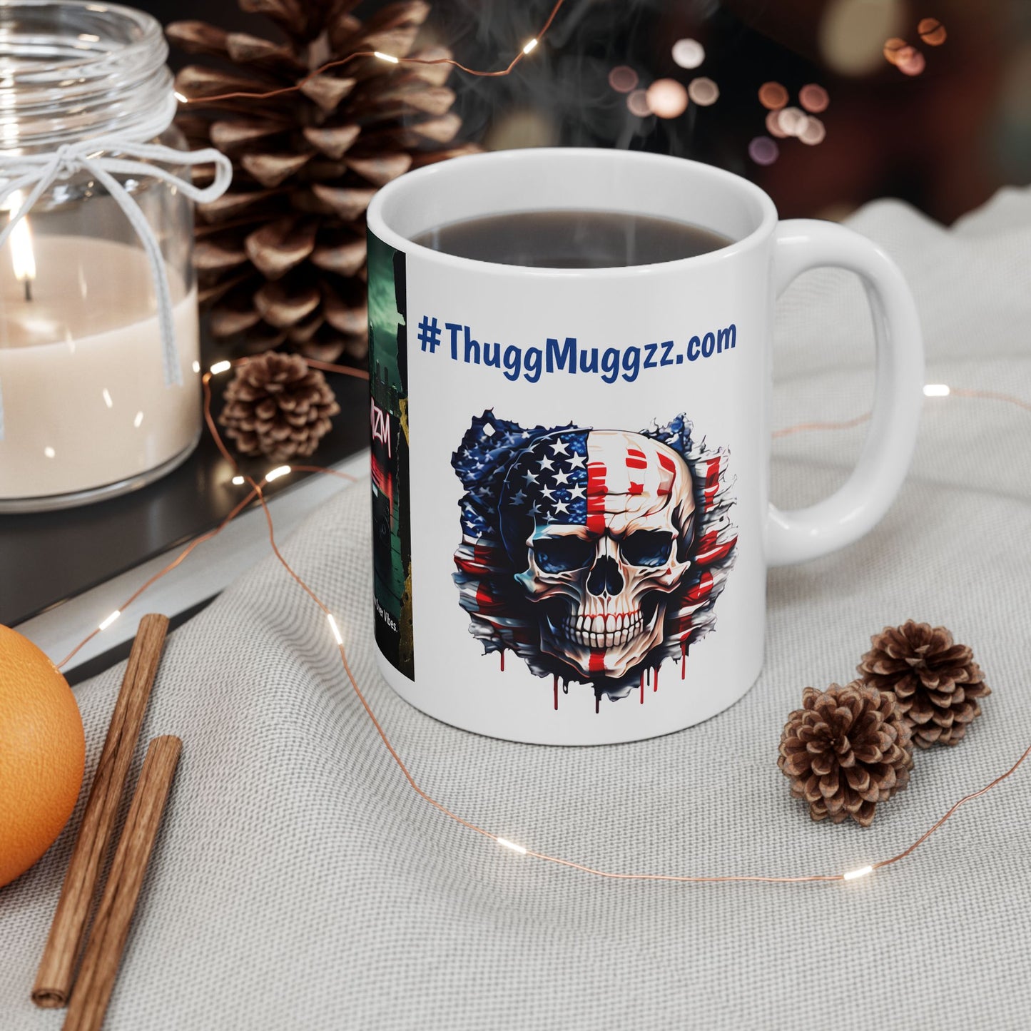 Thug  Mug - Street Art Inspired, Perfect for Coffee Lovers, Gift for Hip-Hop Fans, Unique Art Mug, Patriot Coffee Cup