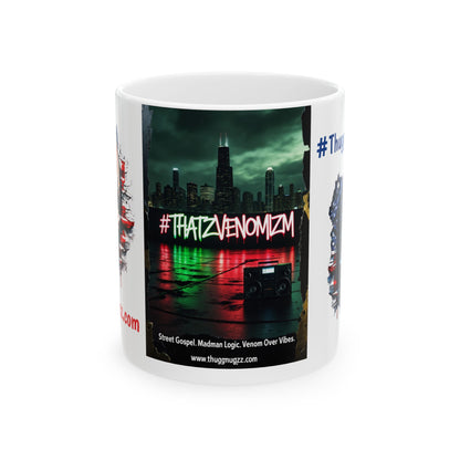 Thug  Mug - Street Art Inspired, Perfect for Coffee Lovers, Gift for Hip-Hop Fans, Unique Art Mug, Patriot Coffee Cup
