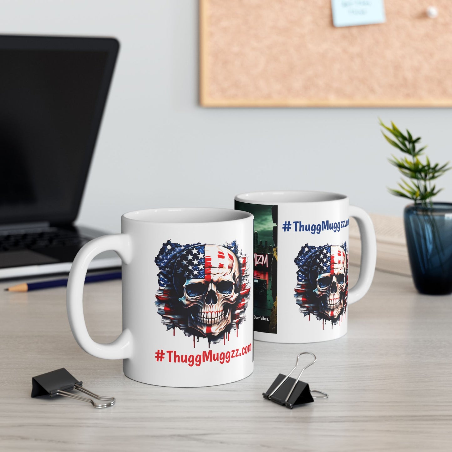 Thug  Mug - Street Art Inspired, Perfect for Coffee Lovers, Gift for Hip-Hop Fans, Unique Art Mug, Patriot Coffee Cup