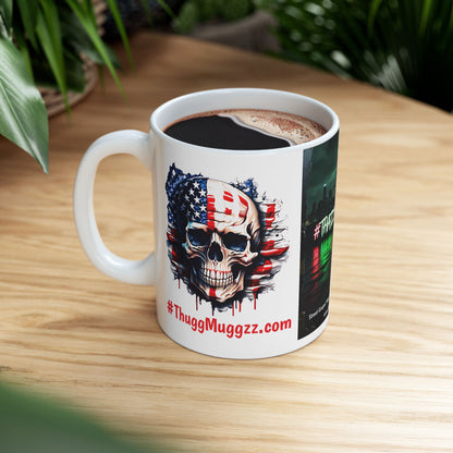 Thug  Mug - Street Art Inspired, Perfect for Coffee Lovers, Gift for Hip-Hop Fans, Unique Art Mug, Patriot Coffee Cup