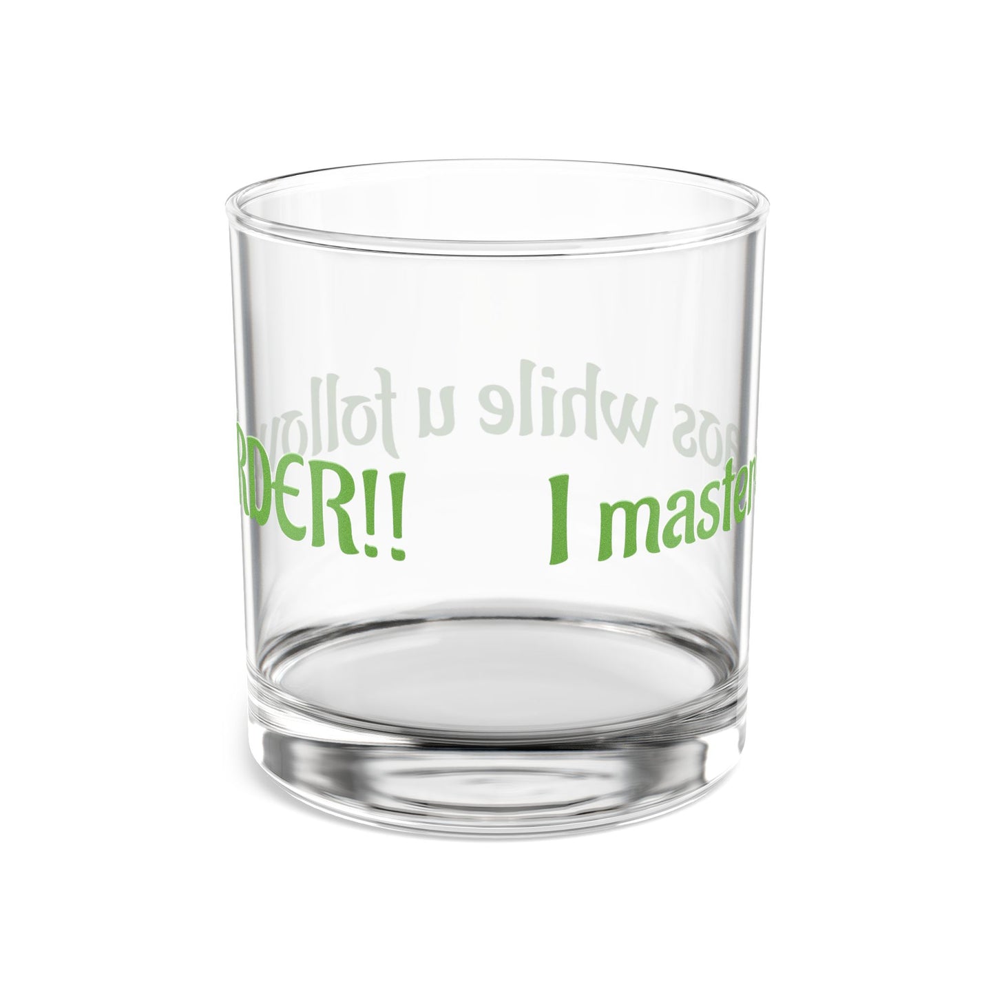 Funny Rocks Glass, 10oz - Perfect Gift for Friends, Master Chaos, Party Essential, Barware for Celebrations, Home Decor