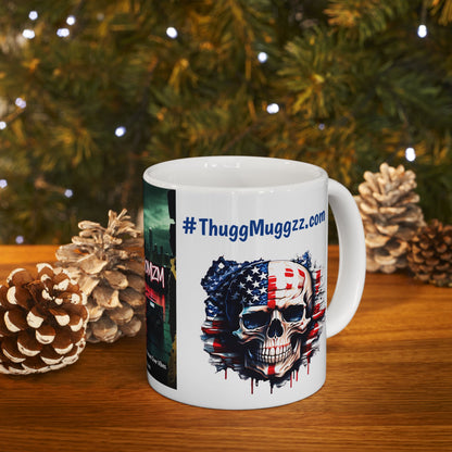 Thug  Mug - Street Art Inspired, Perfect for Coffee Lovers, Gift for Hip-Hop Fans, Unique Art Mug, Patriot Coffee Cup